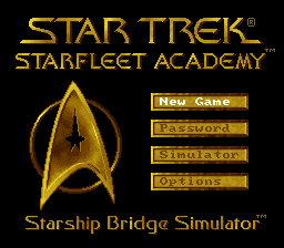 Star Trek - Starfleet Academy Starship Bridge Simulator Title Screen